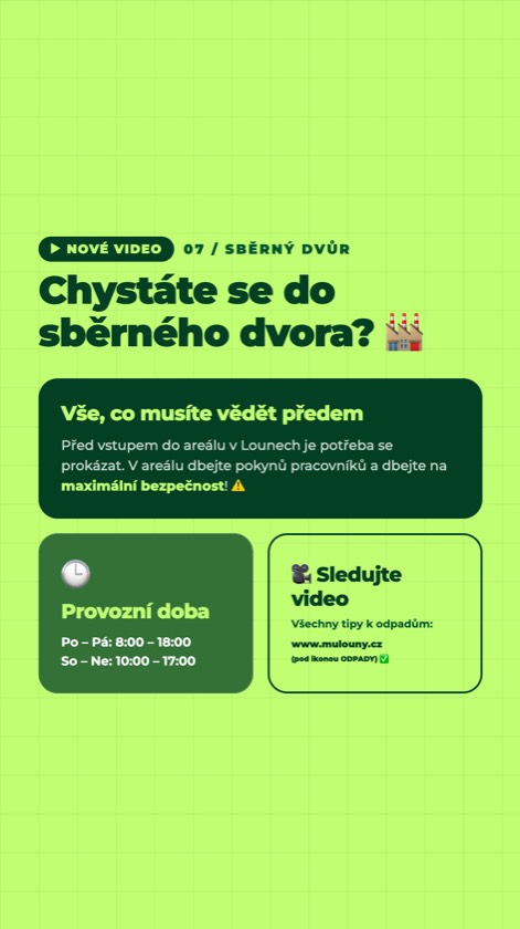 Příspěvek Louny třídí